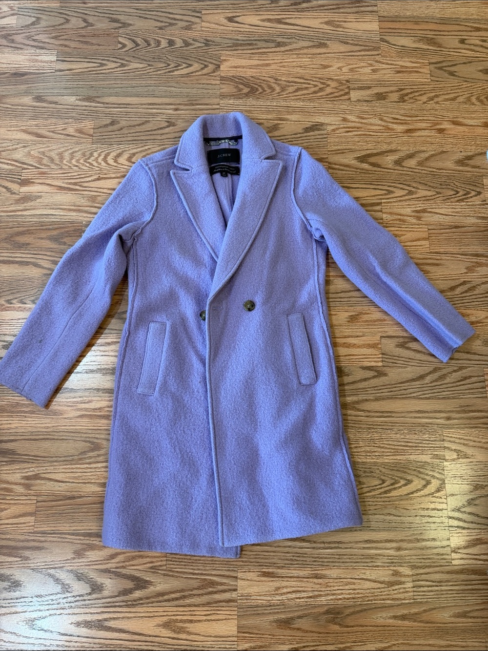 J. Crew Lilac Double-Breasted Pea Coat